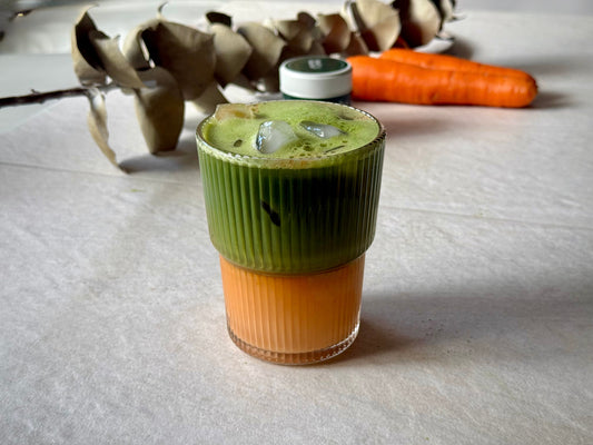 Matcha Carrot Cake Latte