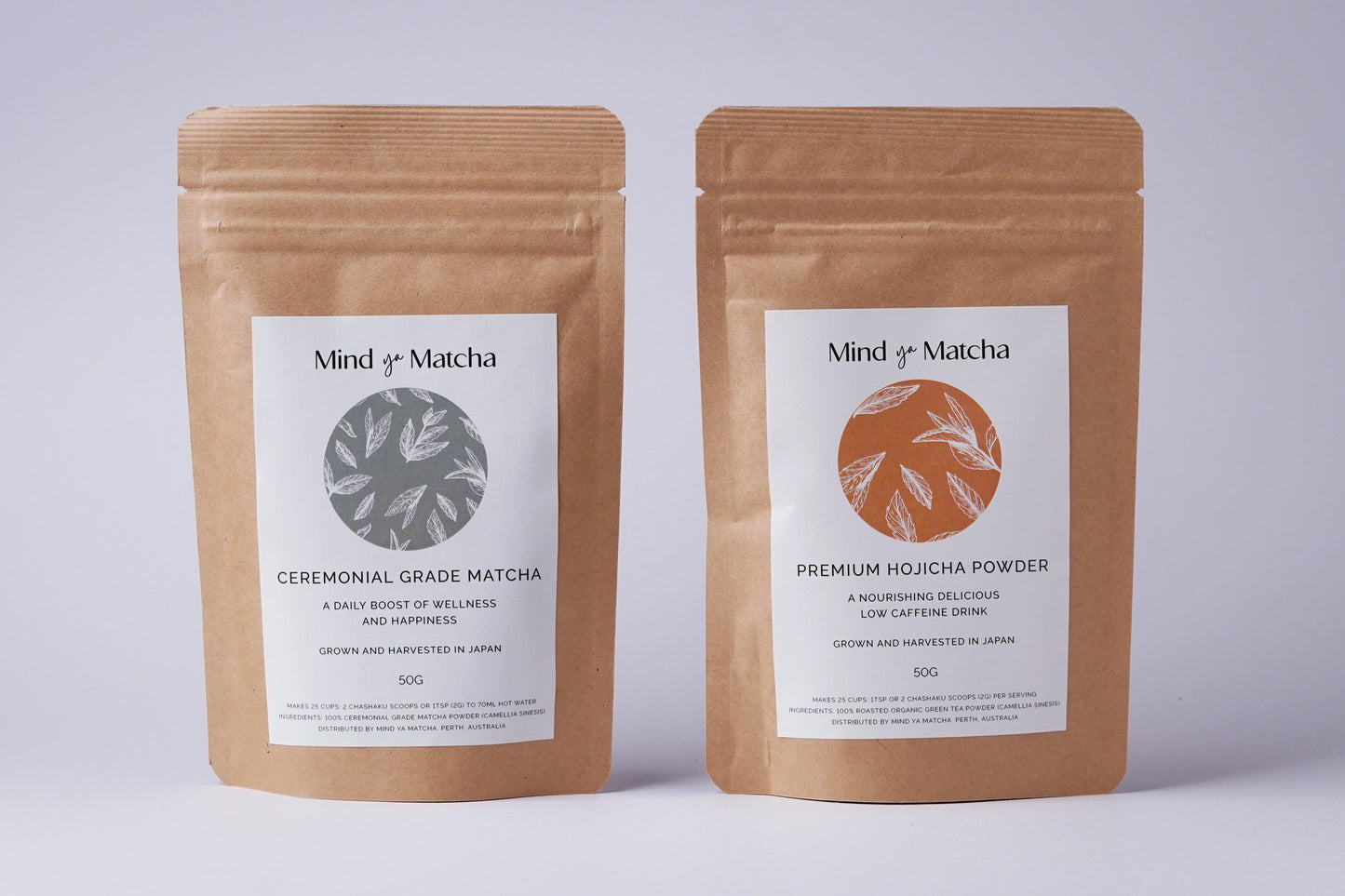 Powder Pair: Matcha & Hojicha Powder 50g