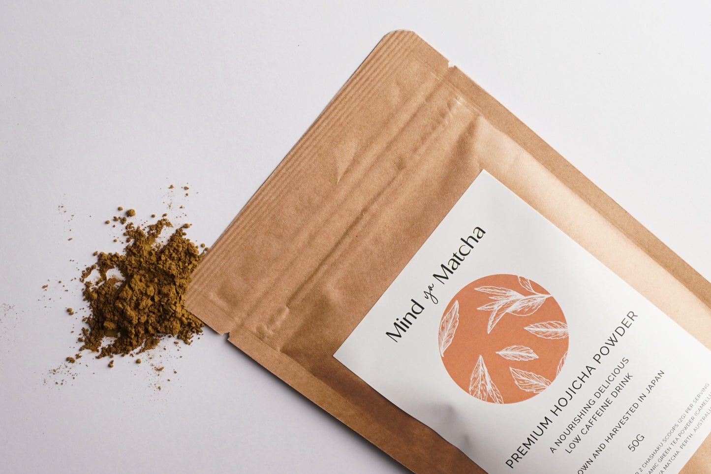 Hojicha Powder 50g - Premium Roasted Green Tea Powder