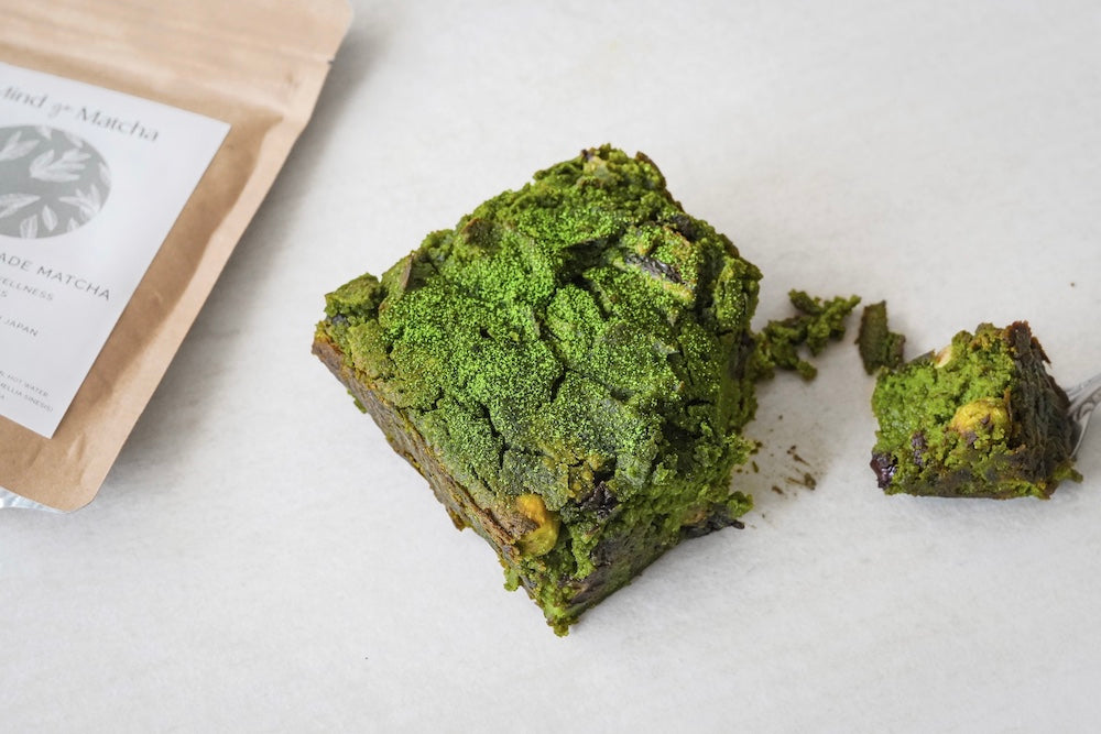 White Bean Vegan Matcha Brownie Recipe