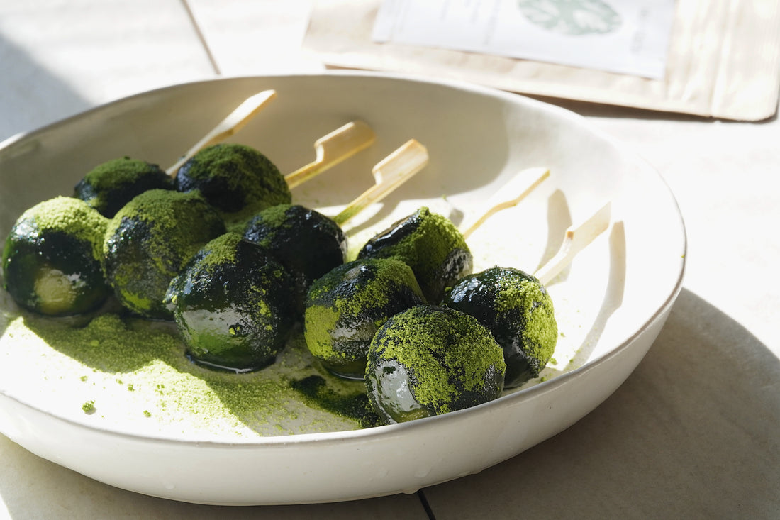 Matcha Dango - Sweet Rice Dumplings