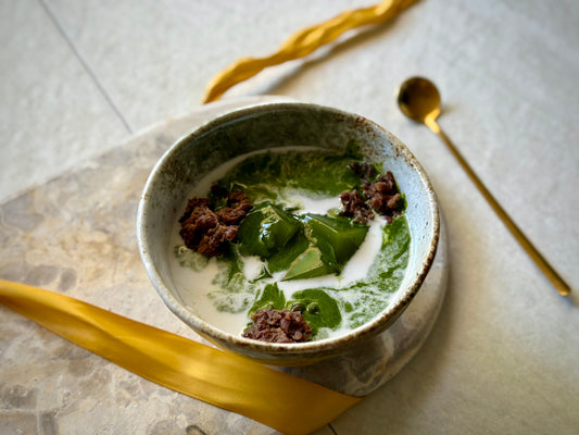 Matcha Jelly with Red Bean & Coconut