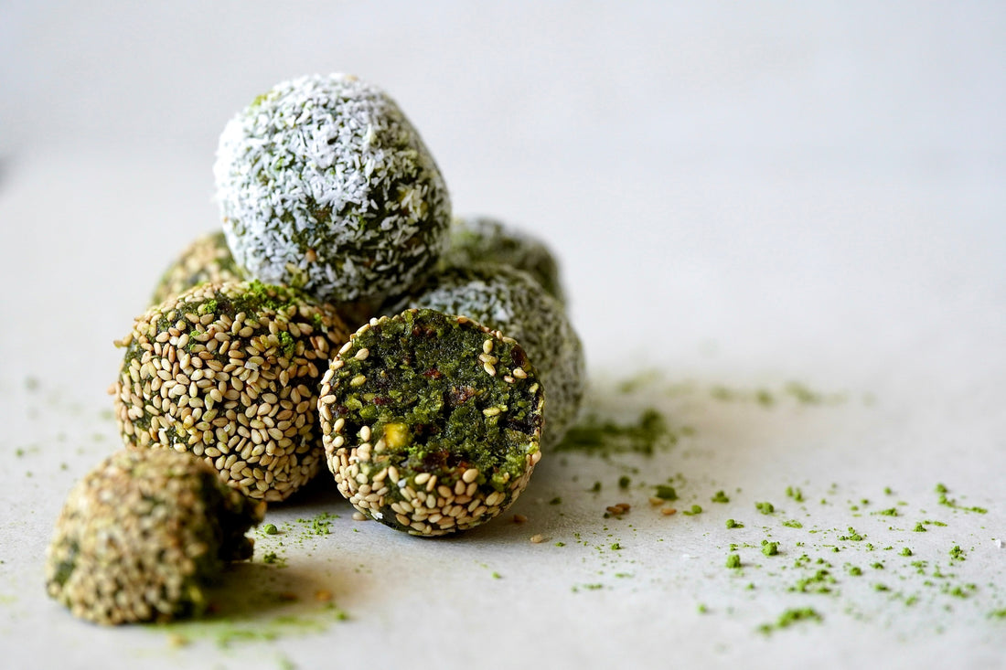 Raw Matcha bliss balls recipe Gluten free Vegan