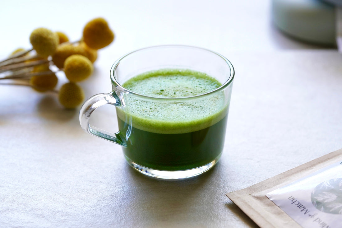 traditional Japanese matcha green tea preparation 