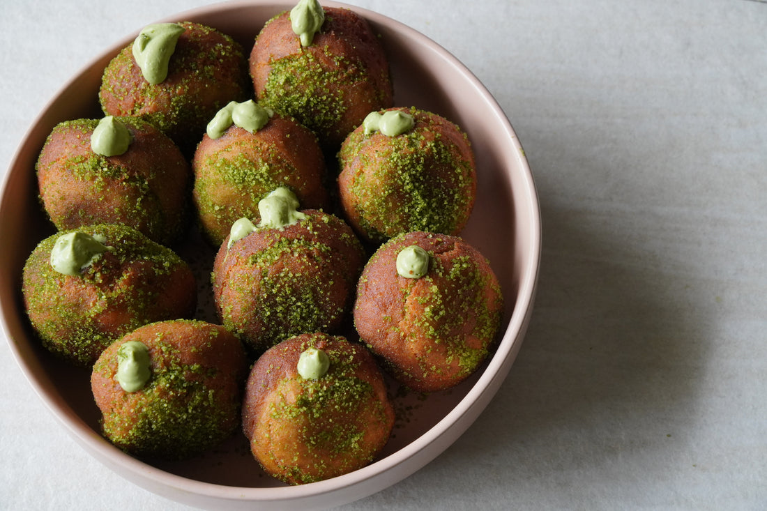 Matcha Cream Filled Donuts - Traditional Yeast Donuts - Gluten Free