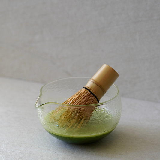 Ceremonial Matcha Green Tea Powder Bamboo Whisk & Bowl