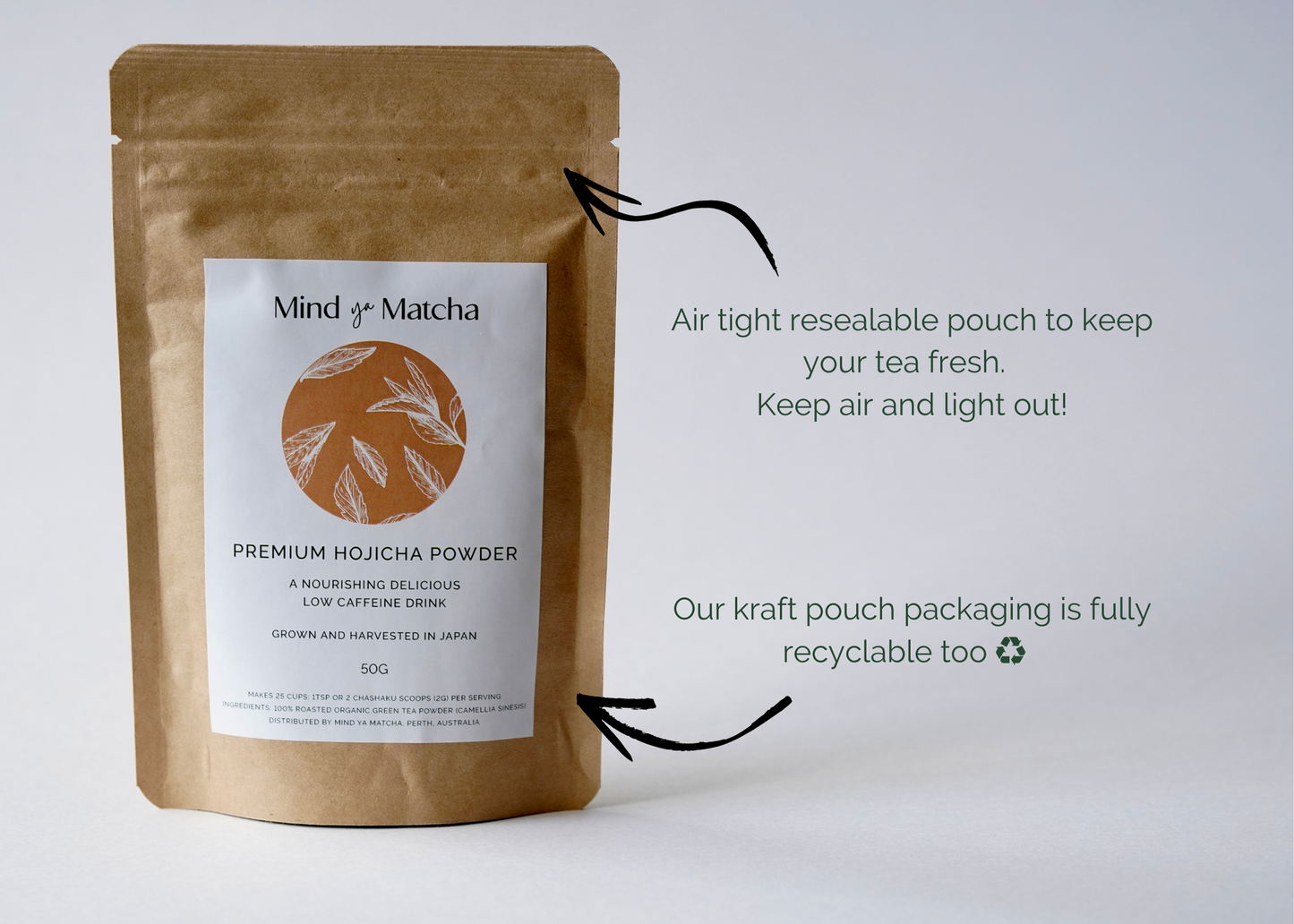 Powder Pair: Matcha & Hojicha Powder 50g