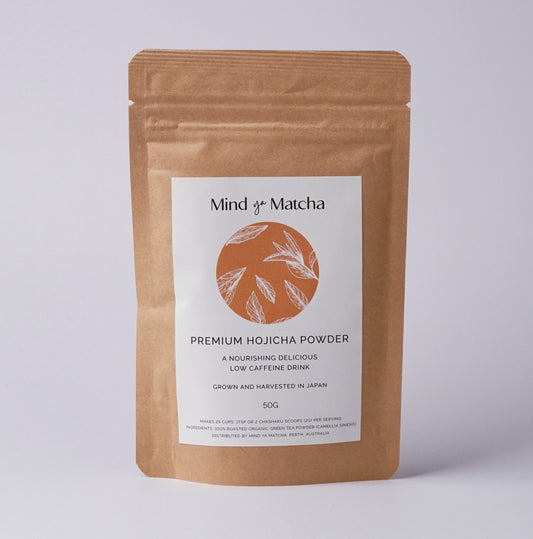 Hojicha Powder 50g - Premium Roasted Green Tea Powder